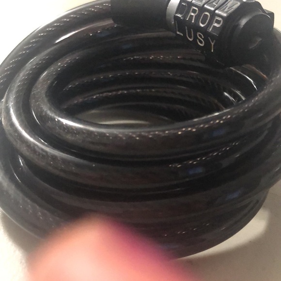 Word 4 letter lock combination Bike lock cable - Picture 3 of 4